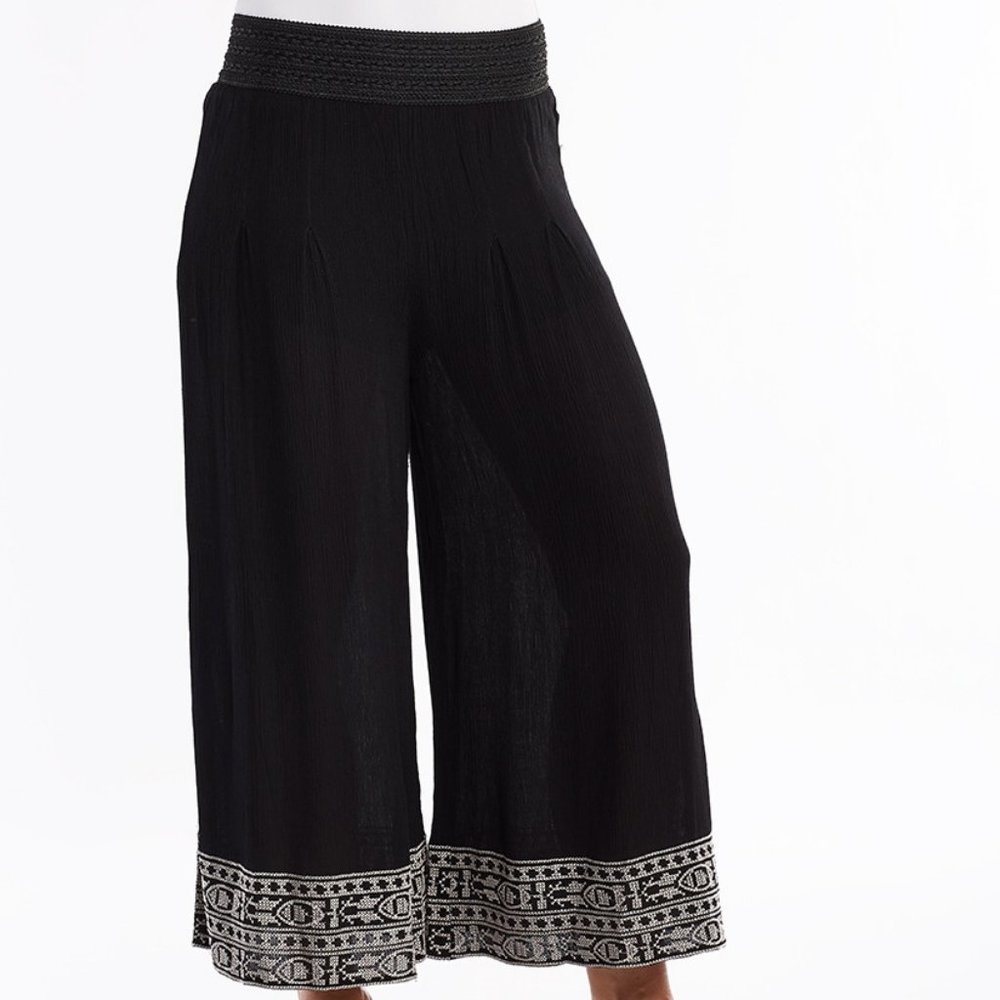 Monoreno Embroidered Palazzo Pant